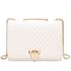 Women's bag new fashion simple small bag women's fashion trendy chain oblique span small square bag embroidery thread shoulder women's bag