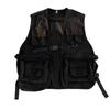 Japanese Trend Functional Tactical Multi-Pocket Vest with DIY Logo Sleeveless Design for Workwear in Spring/Autumn