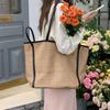 Borsa Tote Grande Capacità in Paglia Intrecciata da Donna Fatta a Mano Stile Etnico Casual da Spiaggia Borsa a Spalla 2026 Designer Traforata