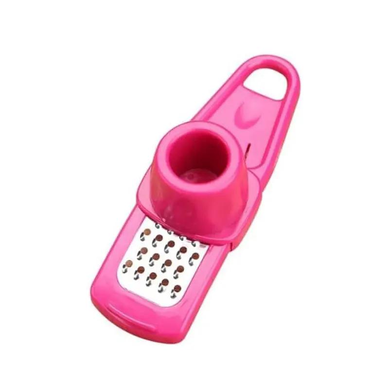 1 Pack Mini Garlic Grinder Creative Garlic Press Kitchen Garlic Mash Manual Garlic Mashing Green Kitchen Gadgets