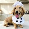 New Dog Chef Hat Costume Funny Kitchen Role Play Outfit Halloween Christmas Cosplay Clothes for Small Medium Dogs