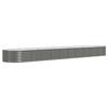 VidaXL Raised Garden Bed Flower Pot Planter Box Raised Bed Patio Terrace Outdoor Galvanized Steel 440x80x36 318934