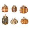 Fall Wooden Pumpkin Decor for Tabletop - Pumpkin Figurine for Mantel Shelf Home Decoration
