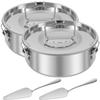 Flan Pan Mold Stainless Steel Cake Baking Flan Maker Flan Mold Set Chocolate Cheesecake Pans Kitchen Supplies Cake Baking Tools