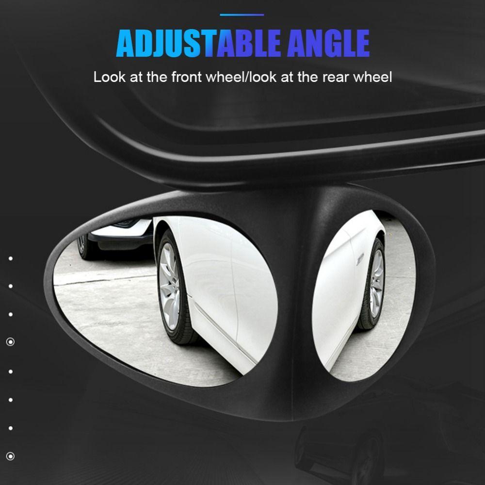 2 Side Car Blind Spot Mirror HD Glass Wide Angle Reversing Mirror  RVs