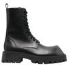 Balenciaga Rhino 25mm Lace Up Boots 'Black Smooth Calfskin' 712638WBB501000