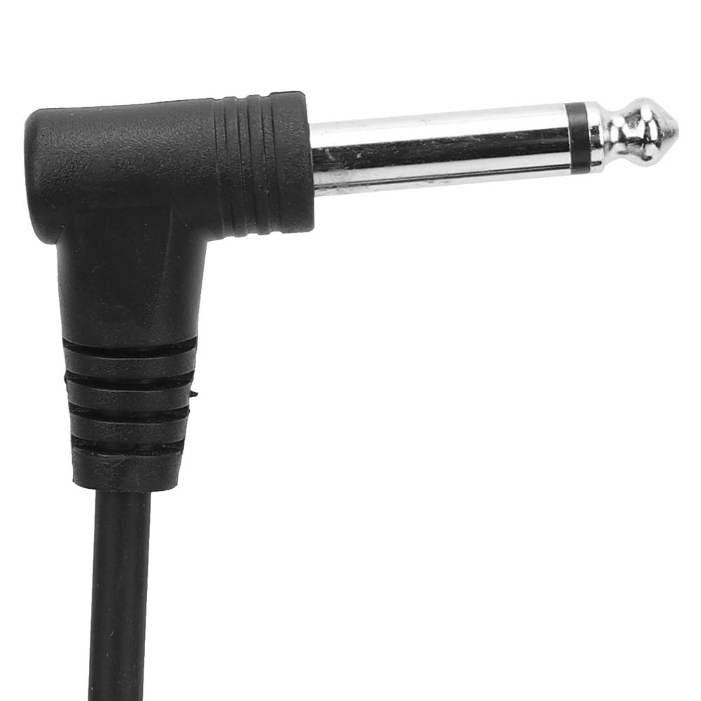 6,35 mm gitarlydkabel rettvinklet kontakt Forsterkerledning 3 meter10 tommers lengde