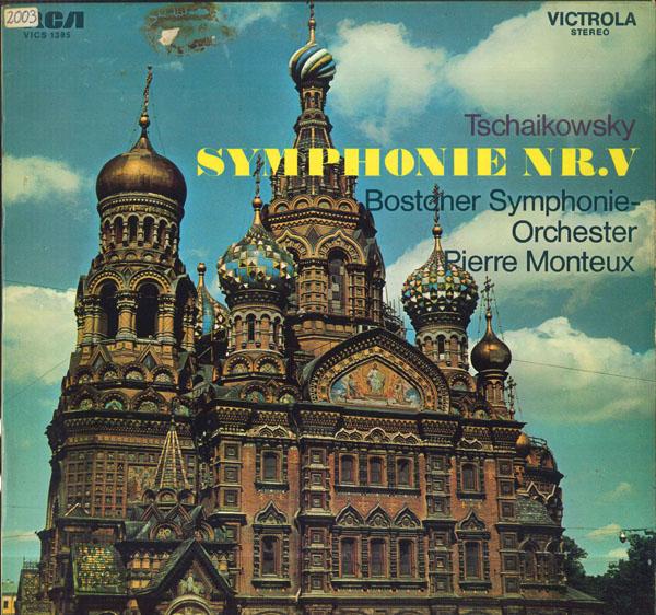 

LP Record PIERRE MONTEUX BOSTONER SYMPHONIE Tschaikowsky Symphonie Nr5 Emoll VICS1385 RCA VICTROLA Germany Classical Used