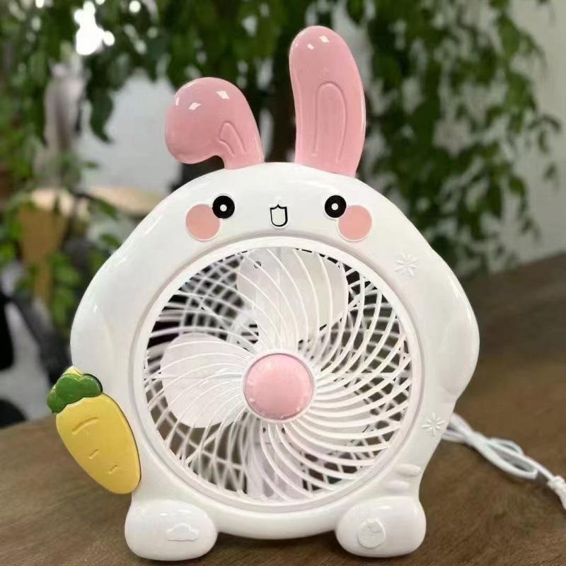 Silent Oscillating Desktop Fan: High-Power Plug-In for Office, Dorm, or Home Basic with 1.3m Power Cord