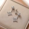My Shape Witches Knot Earrings Stainless Steel Stud Earrings Women Witchcraft Drop Earrings Jewelry Celtics Irish Knot Amulet