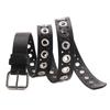 Style Hop Hip Belt Punched Pattern Iron Buckle Casual Street Decoration Fashion
