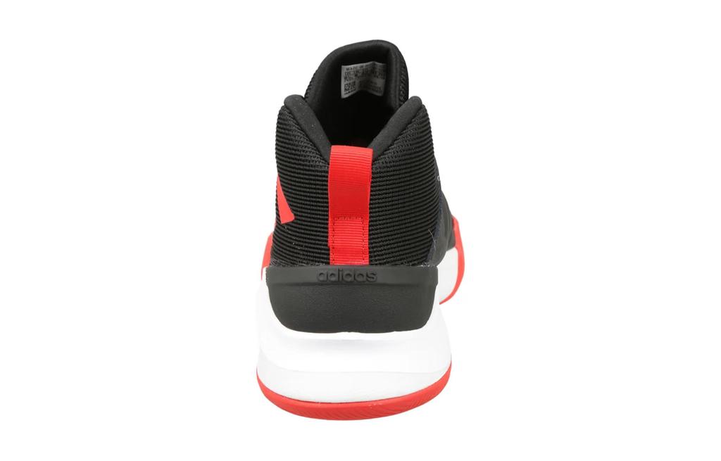 Adidas OwnTheGame Me Rebound Mid top Basketball Shoes Black Red Kids' EF0309