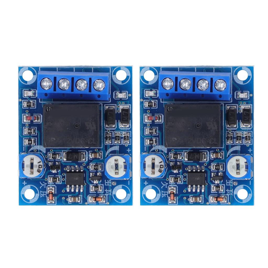 2PCS 12V Battery Undervoltage Control Board Power Off Protection Switch Module Knob Adjustment
