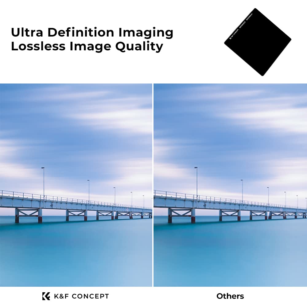 Concept ND1000 Filter Square Filter ND Filter Light Attenuation Optical Glass 28 Layer Nano Coating Water Repellent Stain Resistant Scratch Resistant