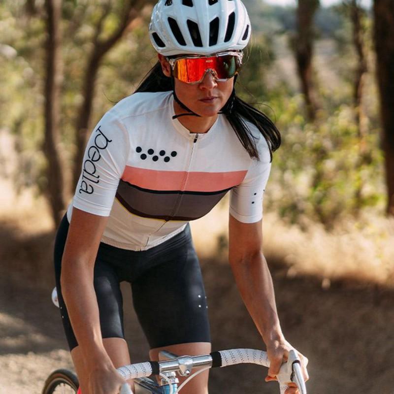 Womens Breathable Cycling Jersey Short Sleeve Mountain Bike Apparel Sportswear