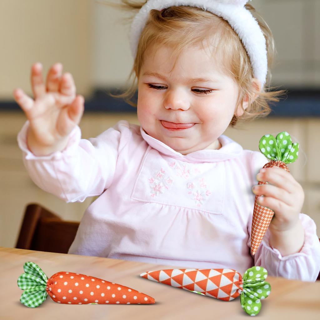 Easter Fabric Decorative Carrot Set Of 5