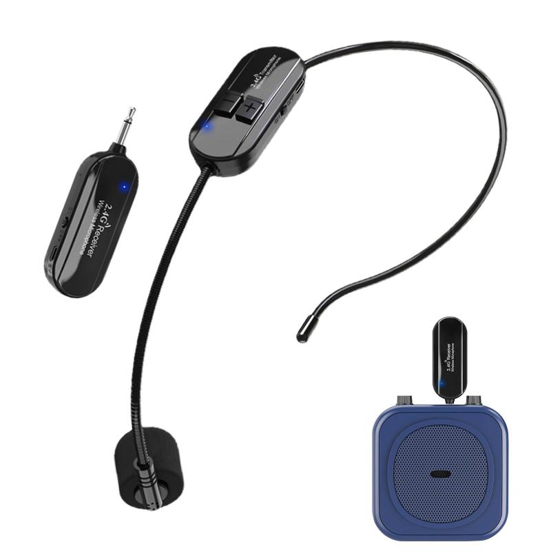 2,4g Kopf-montiert Drahtlose Mikrofon Kondensator Mic Für Audio Stimme Verstärker Lautsprecher Lehre