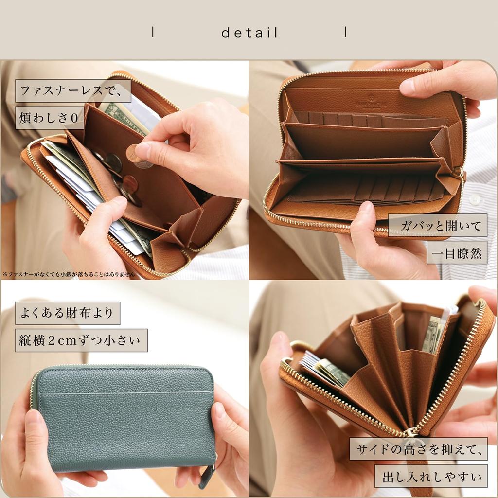 Long Genuine 14 Card Vertical Skimming Large Compact Shrink Leather Nova SW6 [BLUE SINCERE] Men's Wallet, Leather, Slots, Storage, Prevention,