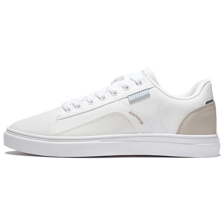 New LiNing Low Top Skateboard Shoes Women's White Gray AGCR480-8