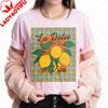 Lemon La Dolce Vita Unisex Tshirt Vintage Graphic Printed Tshirt Fashionable Casual Summer Beach Round Neck Short Sleeve