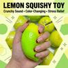 Jucărie Squishy Lămâie cu Coajă Crocantă: Mingiuță Mango care își schimbă culoarea la strângere, Jucărie Fidget din Maltoză cu Revenire Lentă, Jucărie Estetică pentru Birou EDC