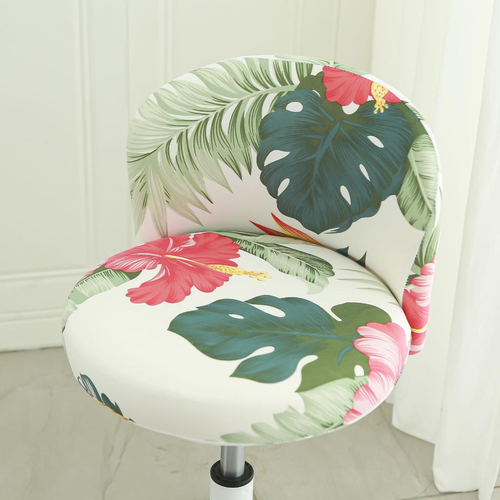 Universal Arc-shaped Chair Cover Cushion Backrest Computer Office Negotiation Meeting Seat Cover Milk Tea Shop Chair Stool