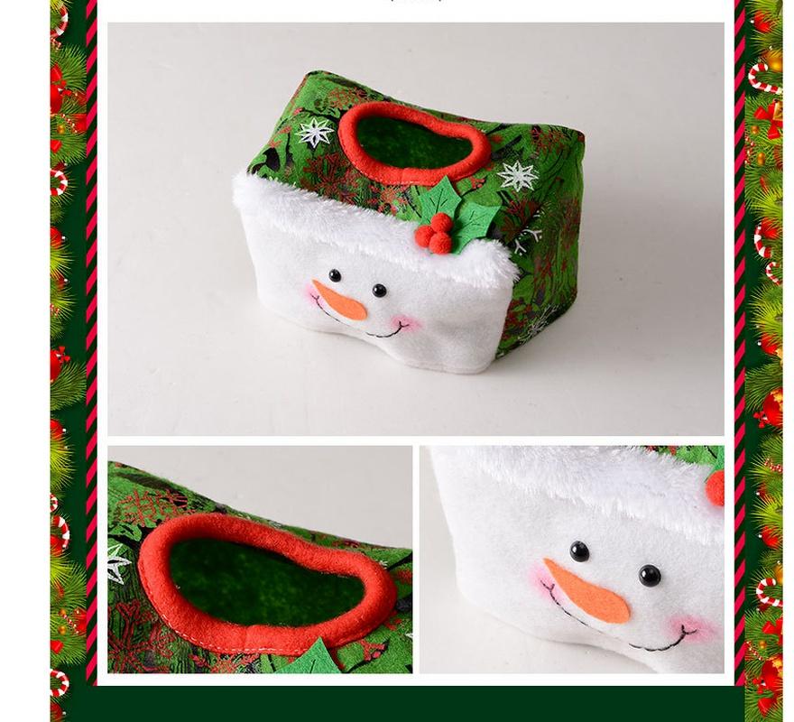 New Christmas Decoration Paper Towel Cover Christmas Desktop Atmosphere Decoration Christmas Supplies
