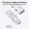 2Pcs Silicone Charging Cable Protective Case Anti-break Data Line Cord Protector Winder Cover Sleeve Cable Wrap for iPhone for Android for Type-C