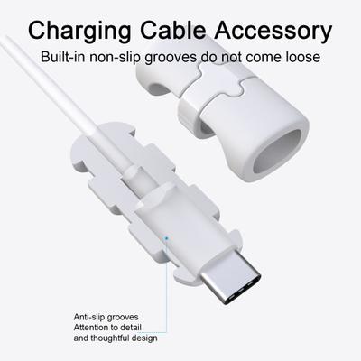 2 Pezzi Custodia Protettiva per Cavo di Ricarica in Silicone Anti-rottura Protezione Cavo Dati Avvolgicavo Copri Manicotto Avvolgicavo per iPhone per Android per Type-C
