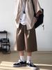 Men's Trendy Japanese Retro Cityboy Knee-Length Cropped Shorts for Summer