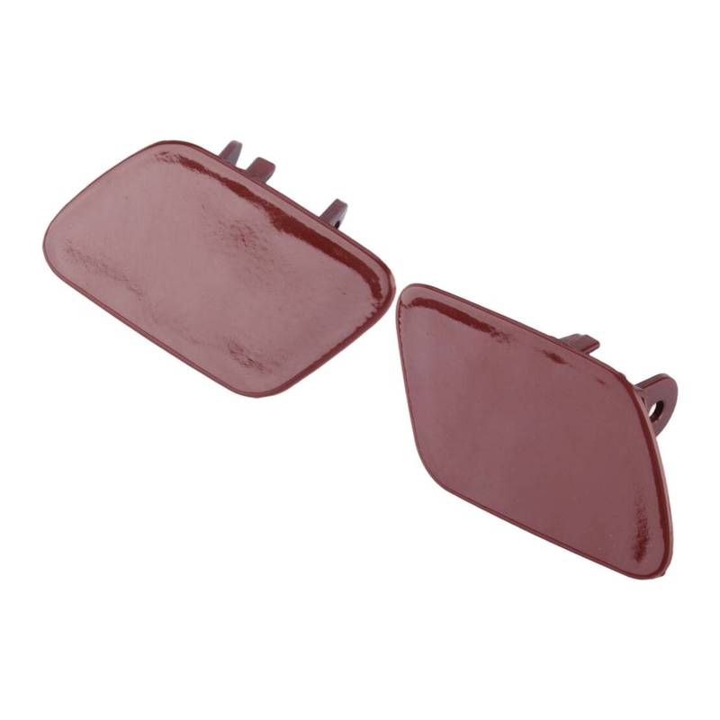 51657199141 51657199142 1 Pair Red Front Bumper Headlight Washer Cover Cap Plastic Fit for BMW X5 E70 xDrive30i 2007 2008-2012
