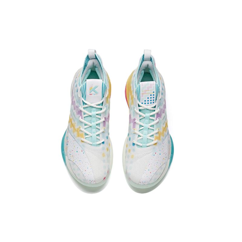 Anta KT6 Low Anti-Slip Wear-Resistant Low-Top Basketball Shoes White Green Blue Sneakers 112121102-7