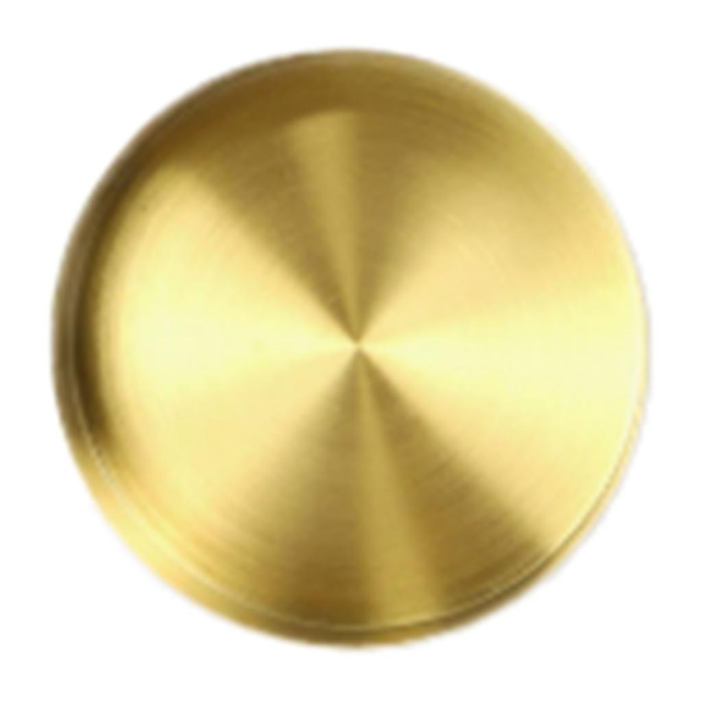 Round Tray Gold Stainless Steel Disc Decorative Shiny Candle Holder for Jewelry Makeup Keys Home Decor Gift for
