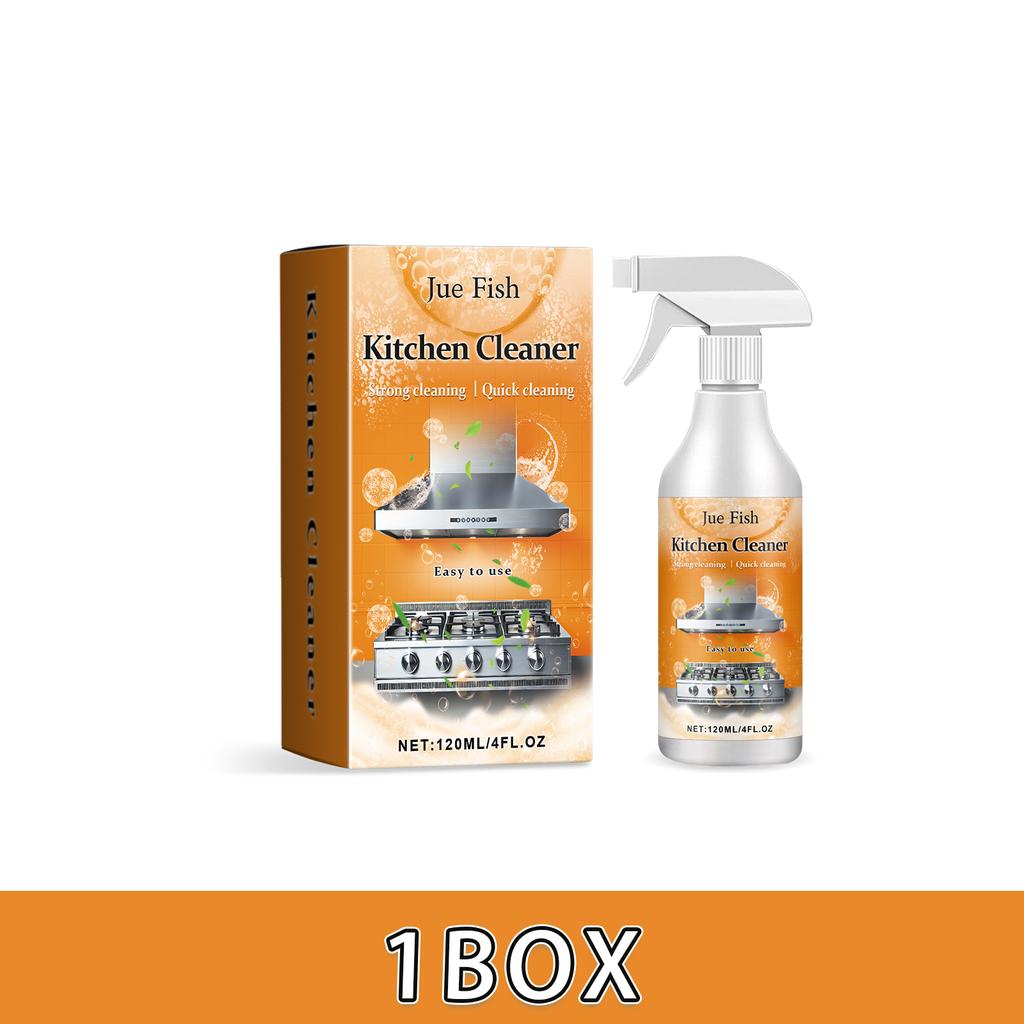 120ML Multi-Purpose Kitchen Foam Cleaner Powerful Grease And Oil Remover Hob And Oven Degreaser No-Rinse Foam Cleaner
