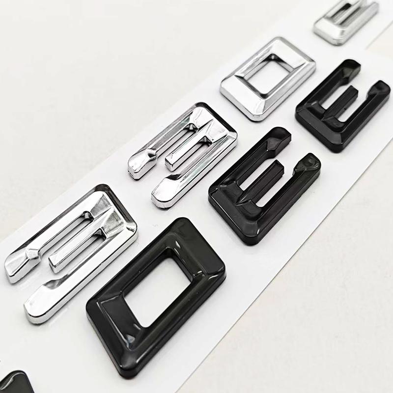 New 3D ABS Chrome Black Car Styling Logo 330e Badge Sticker Rear Trunk Emblem Decals For BMW 330e Auto Tail Accessories