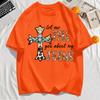 Let Me Tell You My Jesus Cross Pattern Male T Shirts Hip Hop Tee Tops Casual Cotton Clothes O-Neck Soft Loose Top