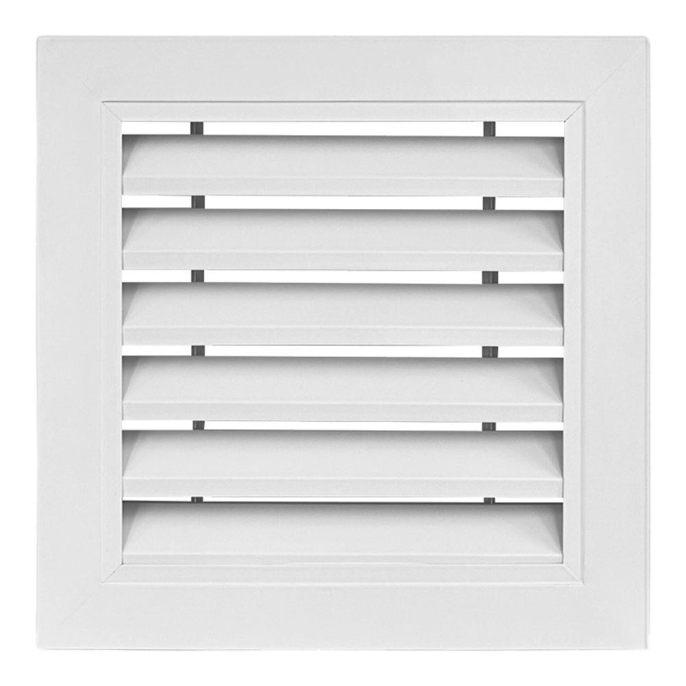 Fixed Aluminum Louver Vent Grille Cover for AC Air Outlet and Animal Resistant Ventilation 300x300mm 350x350mm