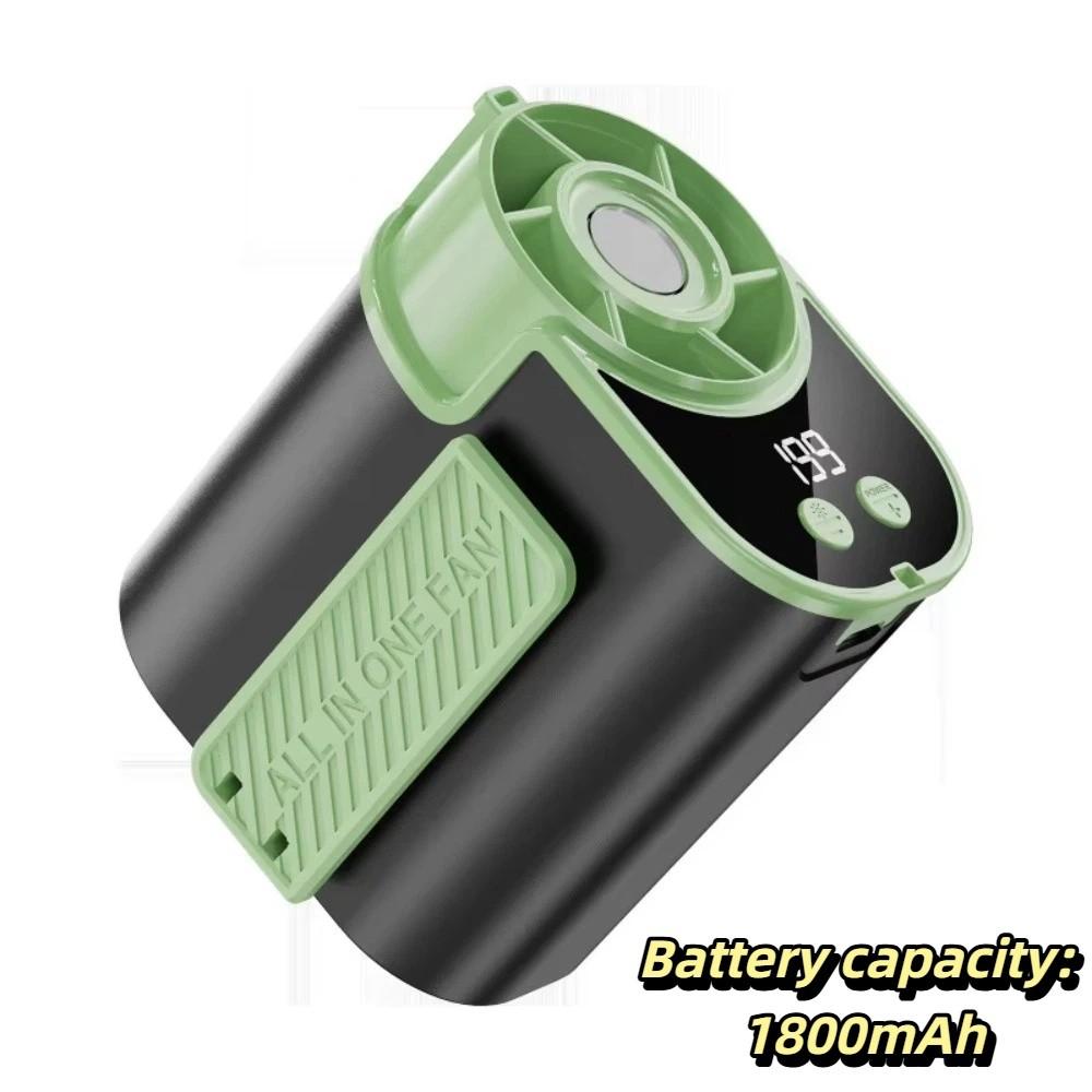 Strong Airflow Waist Clip Fan LED Display Mini Cooling Fan Waist-mounted Fan  Evening Trips