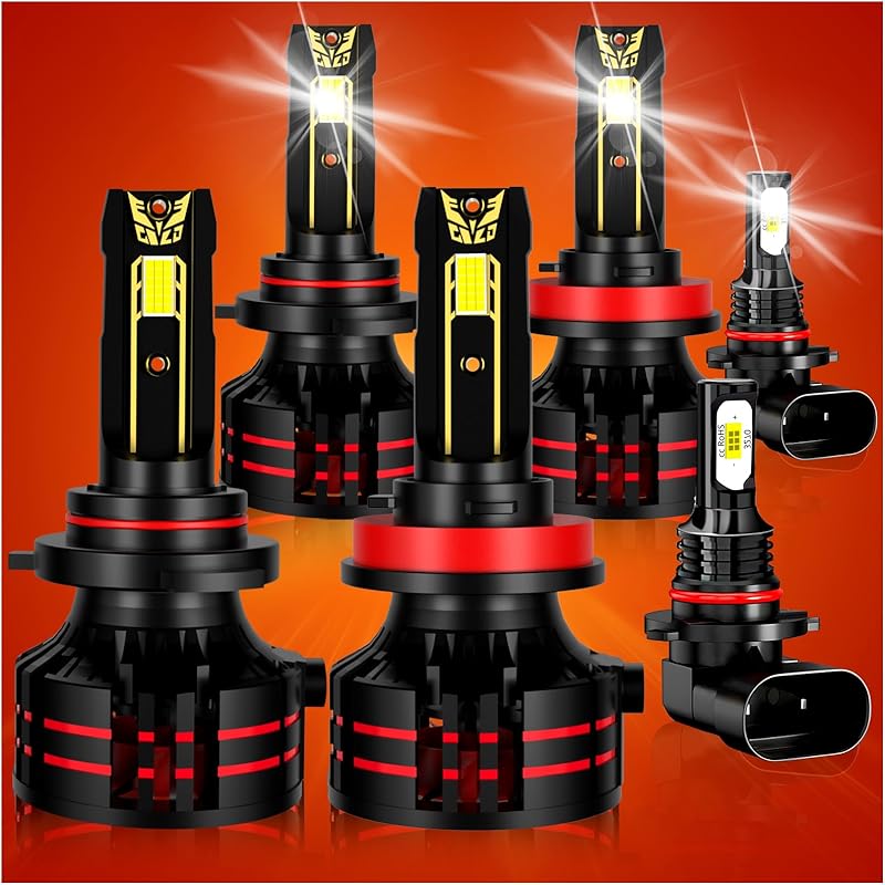 Compatible For Ford F250 High Low Beam Fog Lights F350 Super Duty F450 F550 2005 2006 2007 2008 2009 2010 2011 2012 2013 2014 2015 2016 2017 2018