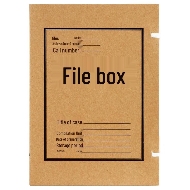 Deli 5921 A4 Kraft Archival Storage Box