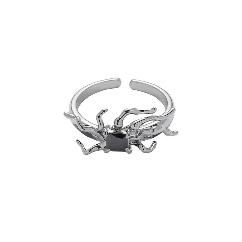 Dark Poisonous Spider Ring Female Niche Design High Sense Light Luxury Personality Trendy Cold Wind Han Opening Ring