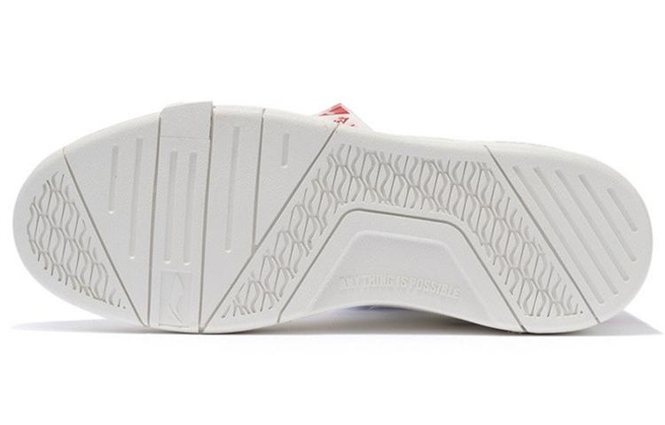Li Ning Rijin Doujin Collection Skateboard Shoes Women's Low Top White/Red AGCS008-1