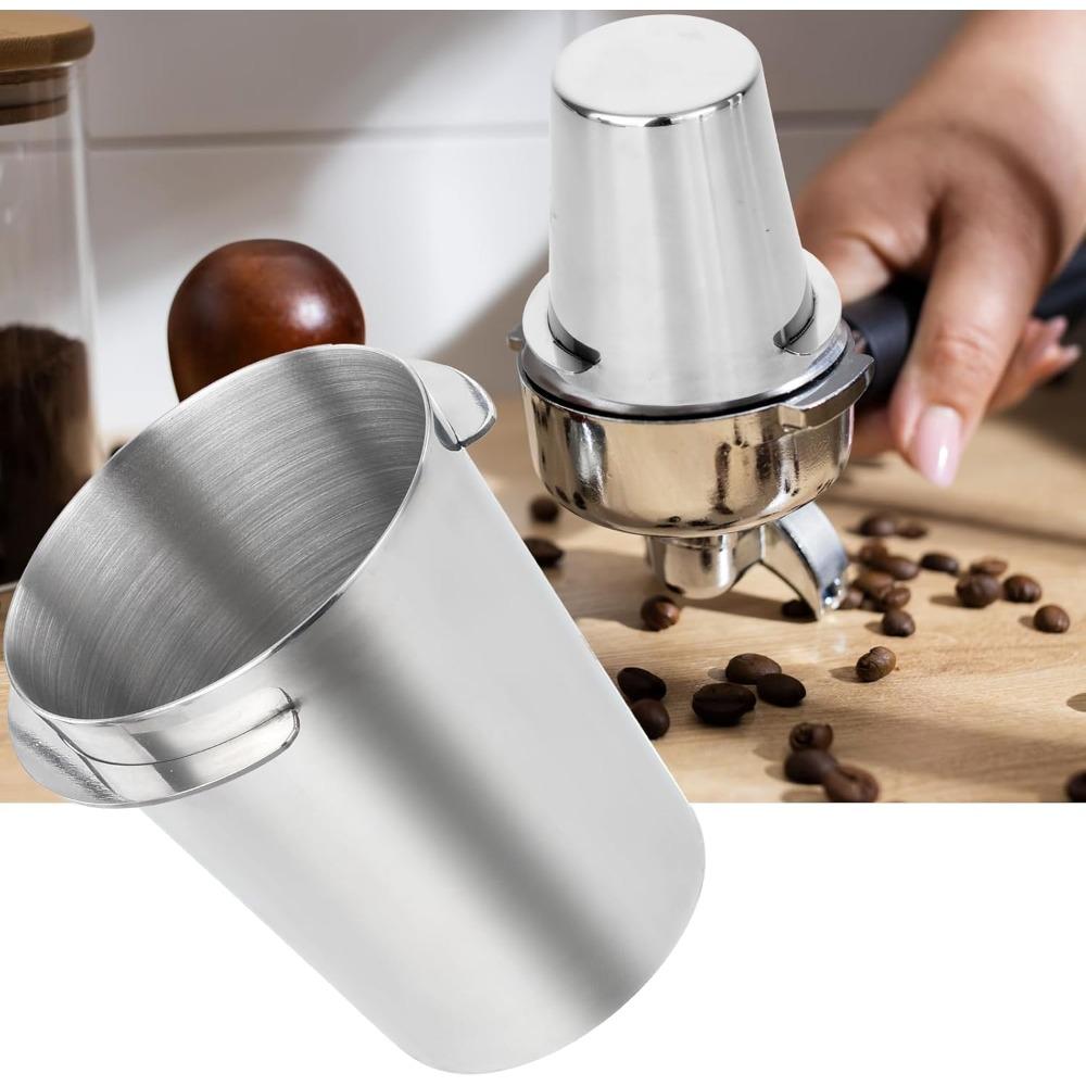 53mm Coffee Dosing Cup Stainless Steel Dosing Cup Coffee Powder Cup Coffee Powder Feeder Espresso Machine Coffeeware Accessories