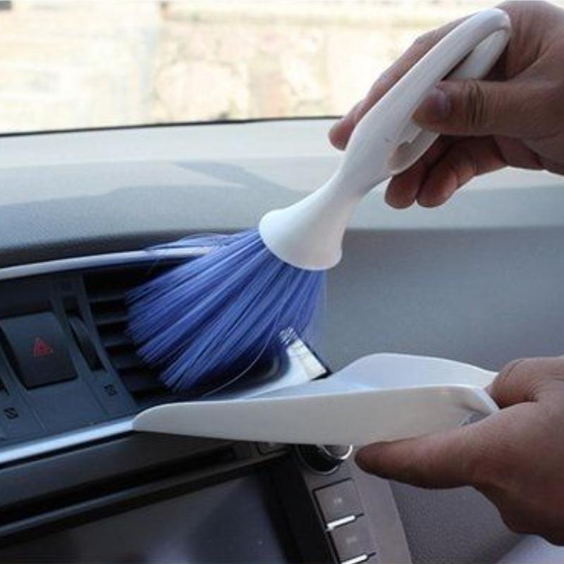 Multifunkční čistící kartáč do auta Výstup vzduchu z klimatizace do auta Praktický čistící kartáček Vnitřní přístrojová deska Kartáček na čištění sedadel