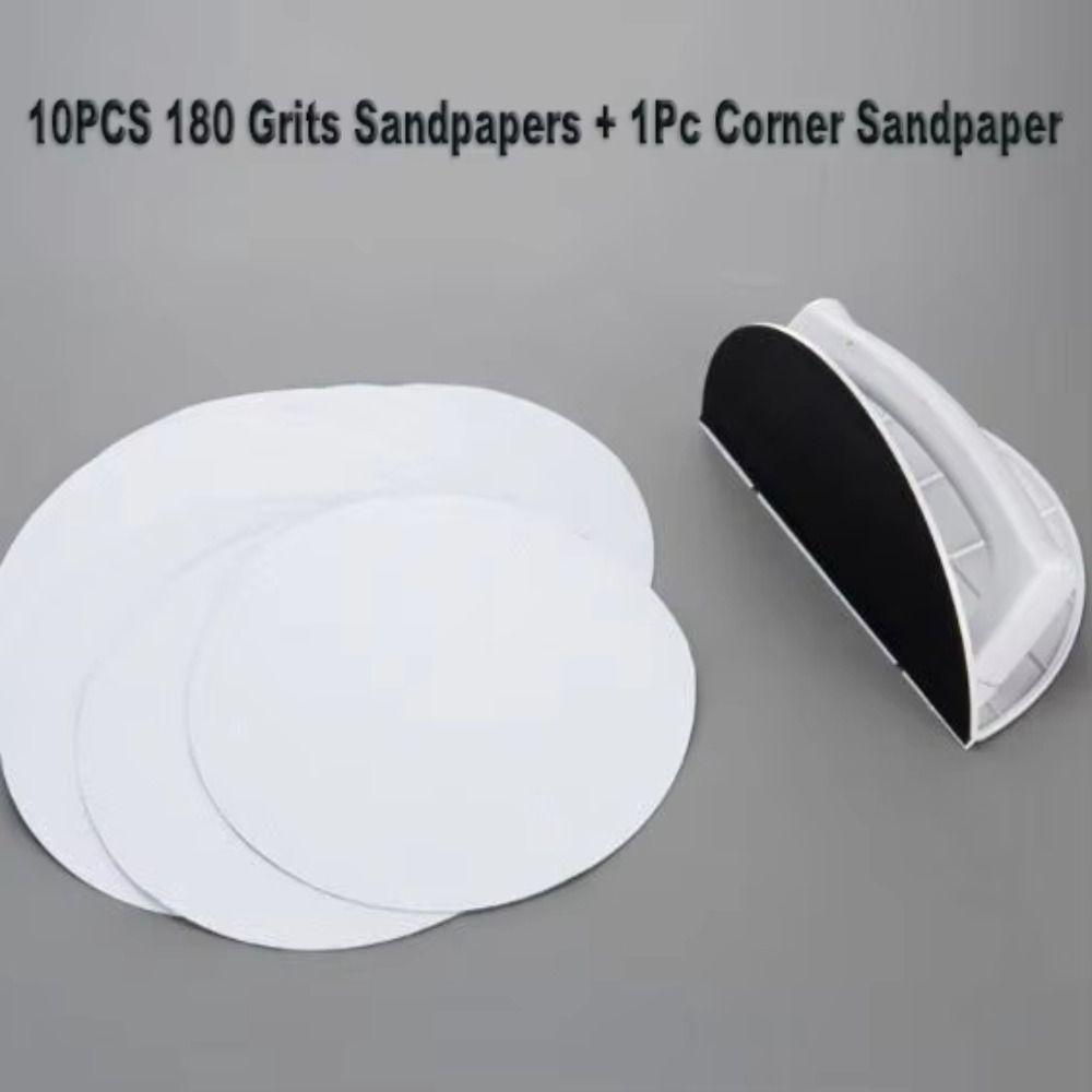 Plastic Semi Circular Angle Sanding Tool Multifunctional Sanding Sandpaper DIY Projects