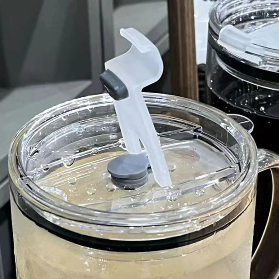 1000ML Drinking Glass Tumbler With Lid And Straw Glass Coffee Cup Glass Mug Milk Juice Cup Transparent Cup Juice Mocha Cups