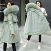 Doublure de fourrure d'hiver veste chaude femme nouvelle mode manteau femmes manteau d'hiver ceinture femmes Parka chaud à capuche veste d'hiver femmes