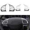 2Pcs ABS Car Steering Wheel Cover Frame Trim Sticker for Hyundai Kona Encino Kauai 2017 2018 2019 2020 SUV Interior Accessories