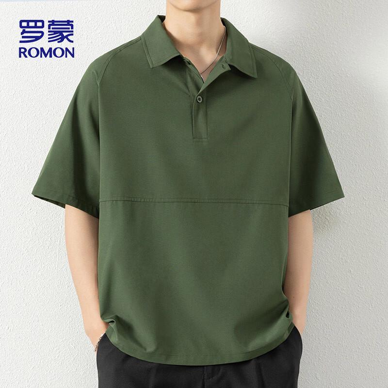 ROMON Men s Polo Collar Short Sleeve Cooling T-Shirt 2XL