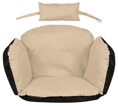 Garden Cushion 112x113 Cm for Hanging Chair Stork's Nest Waterproof Beige